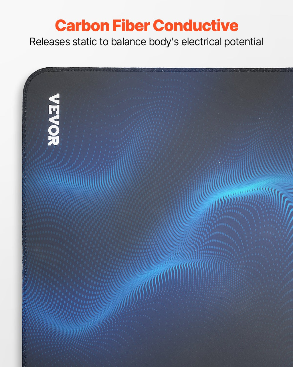 GroundWell Earthing Mat at desk - reduce EMF stress and improve focus