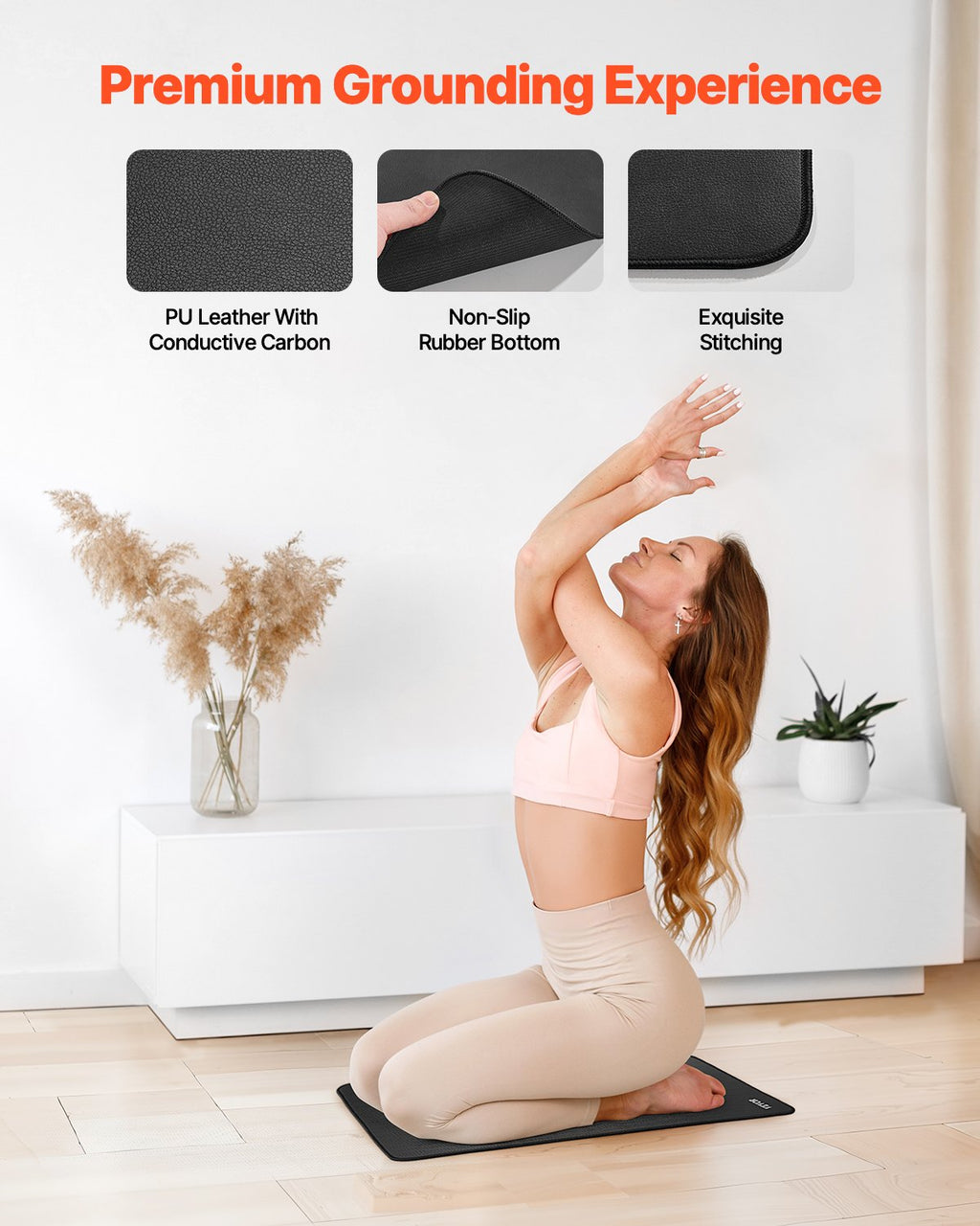 GroundWell Grounding Mat 24x16 inch size - earthing pad for home or office